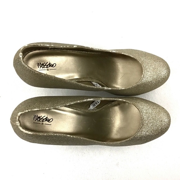 🦋Mossimo Gold Glitter Platform High Heels 7.5 - Picture 5 of 8